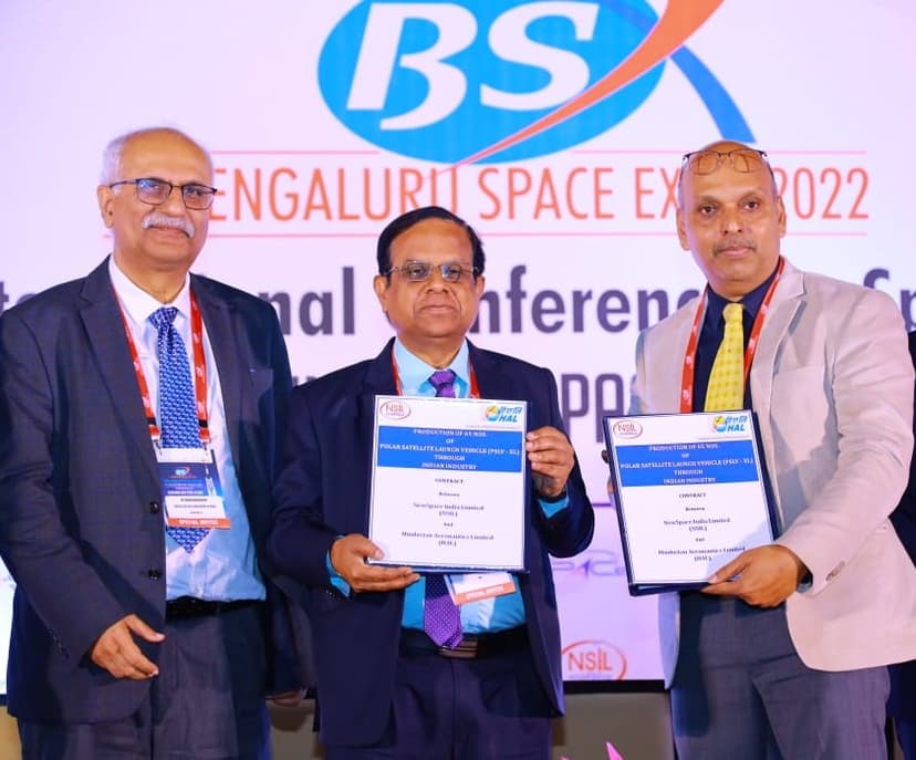 NSIL signs Contract with HAL (lead member of HAL-L&T consortium) for production of 05 nos of PSLV-XL