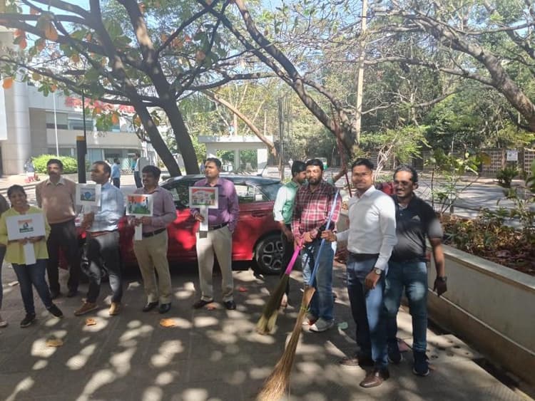 Cleanliness drive by NSIL employees